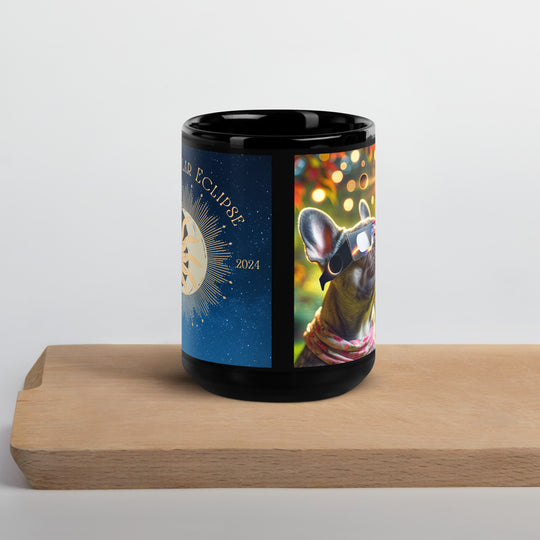 French Bulldog Eclipse- Black Glossy Mug v2