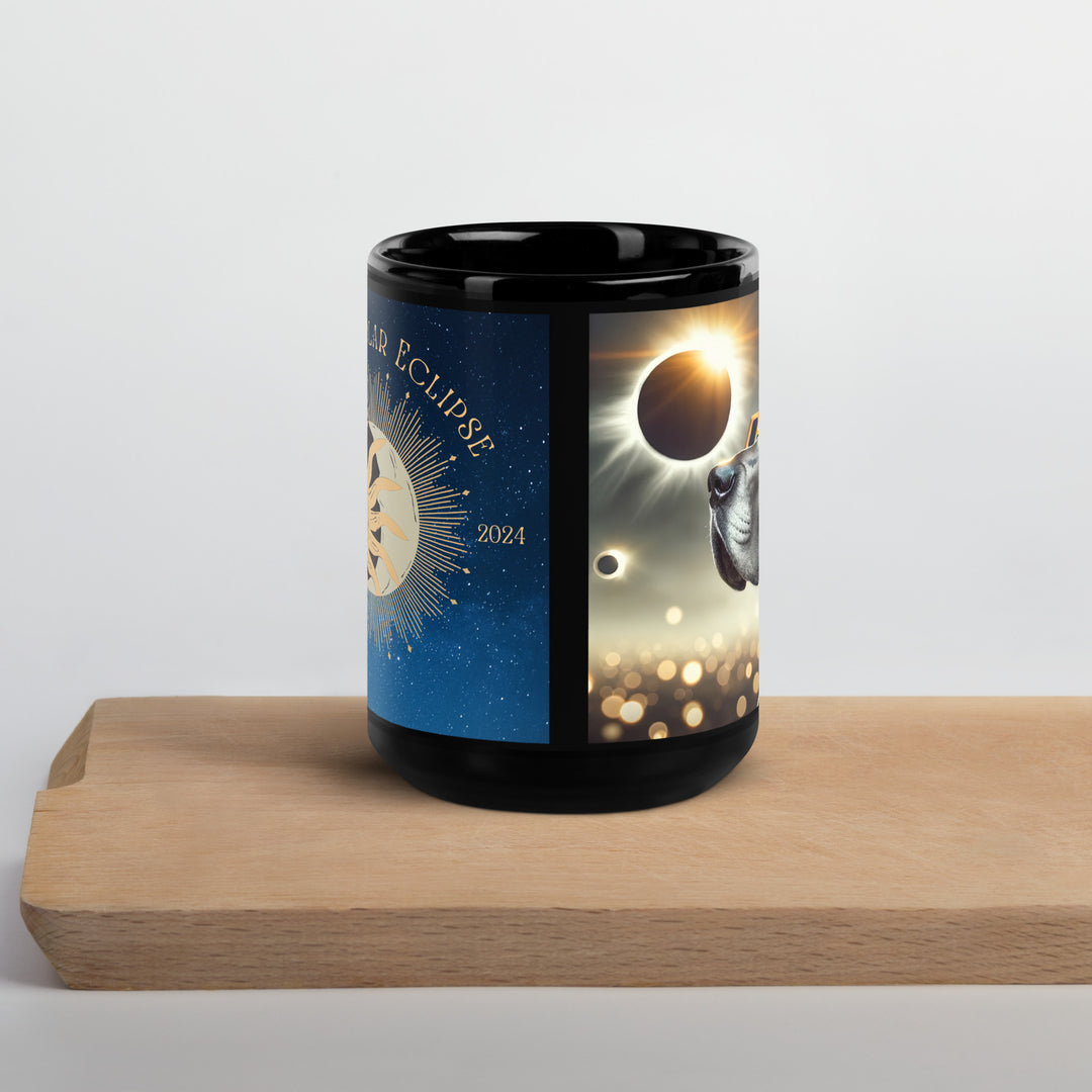 Great Dane Eclipse- Black Glossy Mug