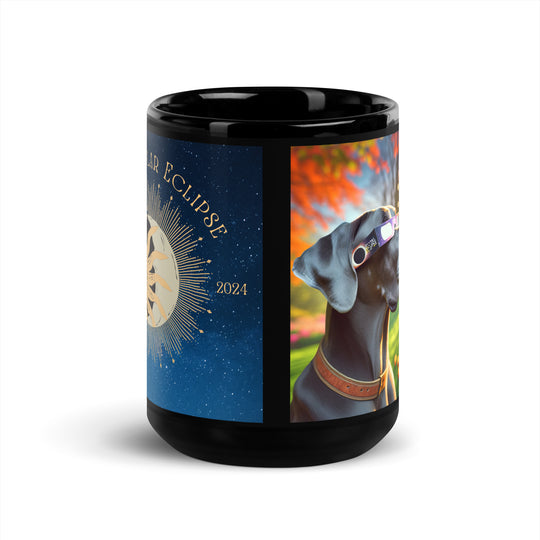 Great Dane Eclipse- Black Glossy Mug v2