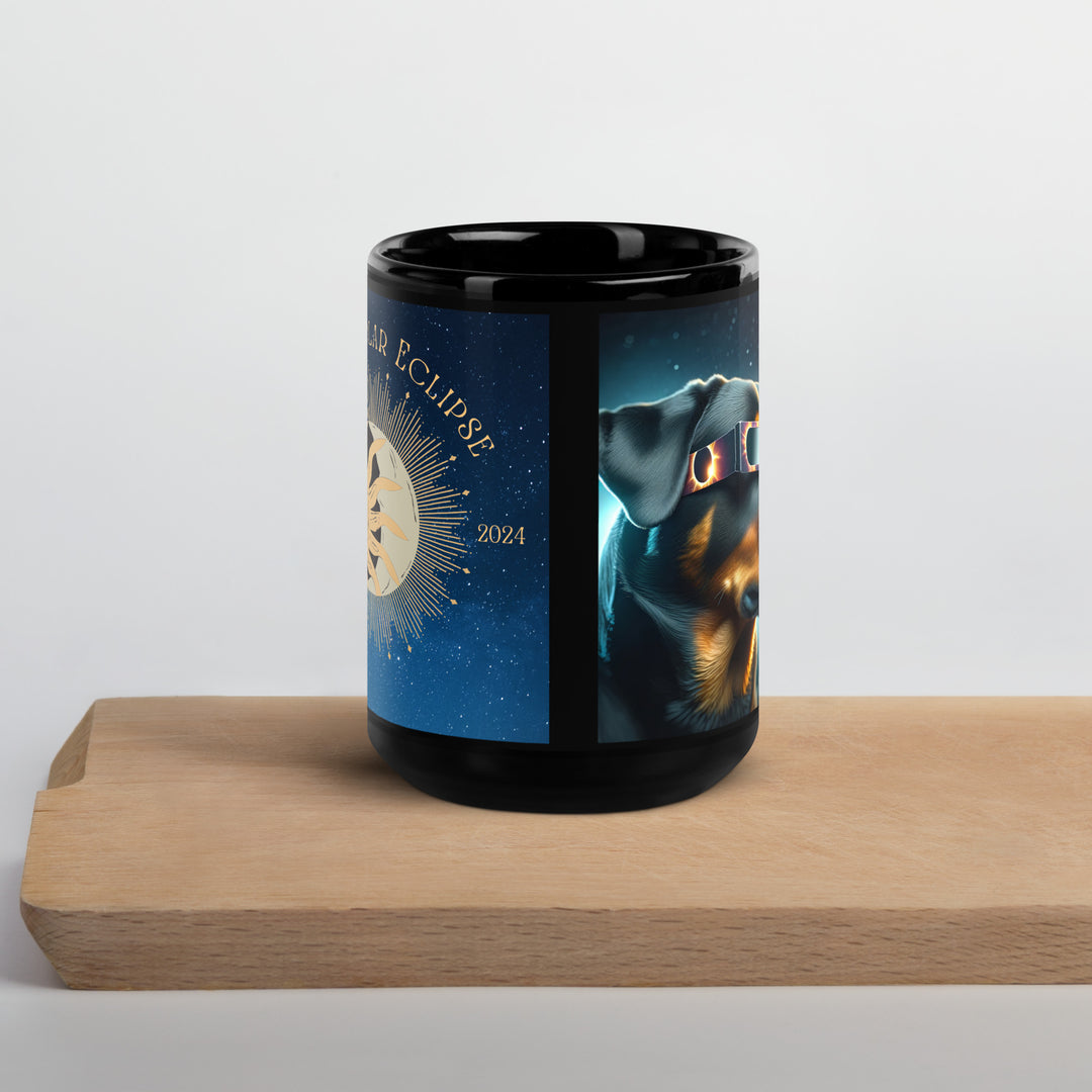 Rottweiler Eclipse- Black Glossy Mug