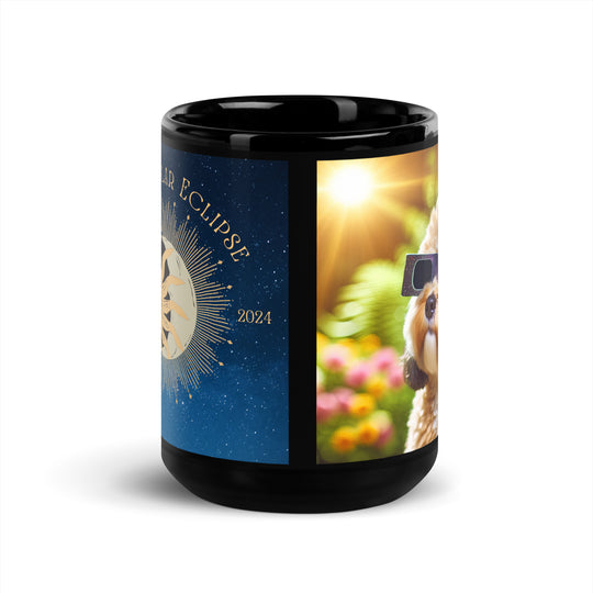 Cavapoo Eclipse- Black Glossy Mug v2