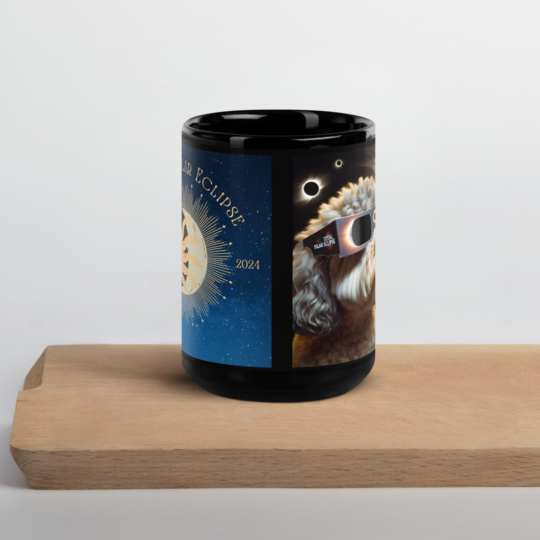 Cockapoo Eclipse- Black Glossy Mug