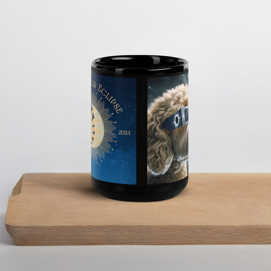 Labradoodle Eclipse- Black Glossy Mug v2