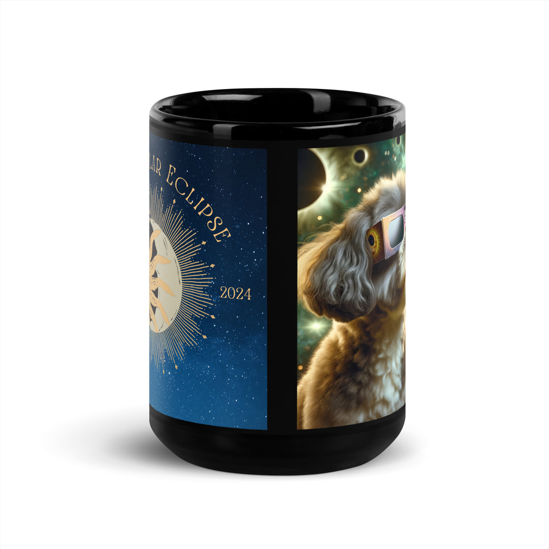 Shih Poo Eclipse- Black Glossy Mug