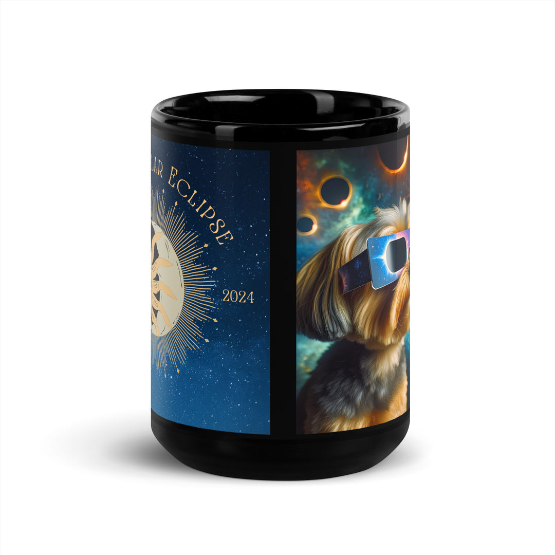 Yorkipoo Eclipse- Black Glossy Mug v2