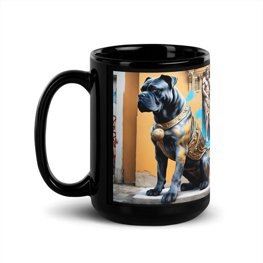 Cane Corso- Black Glossy Mug v4