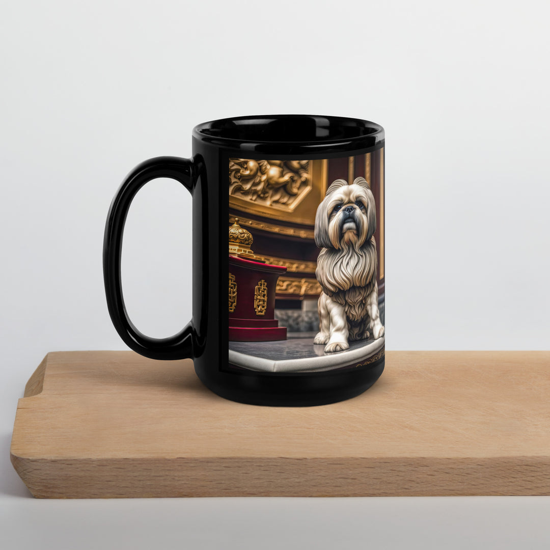 Shih Tzu- Black Glossy Mug v2
