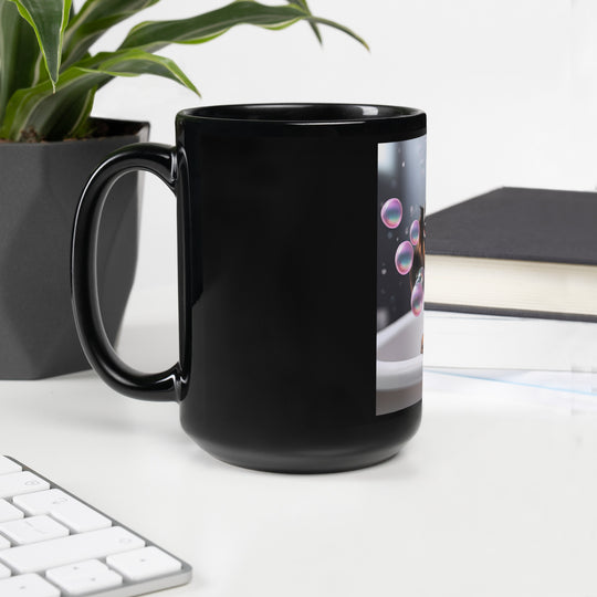 Dachshund Romantic- Black Glossy Mug v2