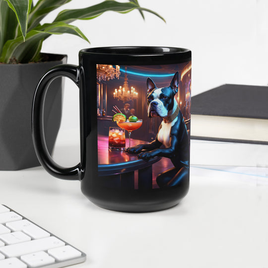 Catahoula Bulldog General- Black Glossy Mug v3