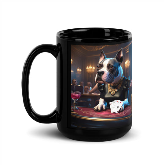 Catahoula Bulldog General- Black Glossy Mug v6