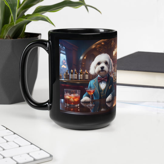 Cavachon- Black Glossy Mug v3