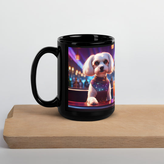 Cavachon- Black Glossy Mug v4