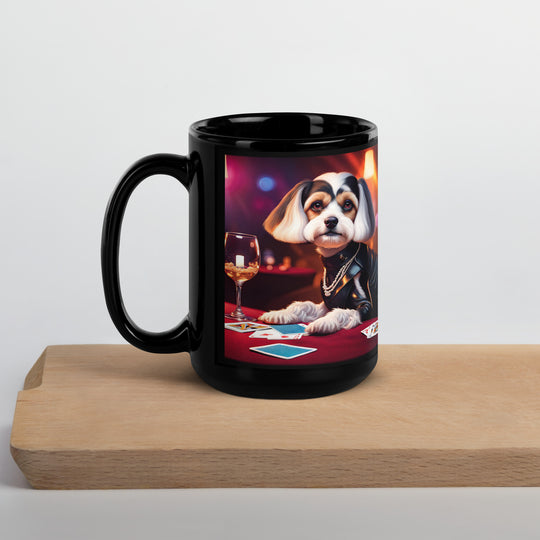 Cavachon- Black Glossy Mug v5