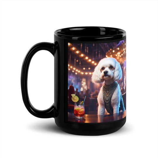 Cavachon- Black Glossy Mug v7