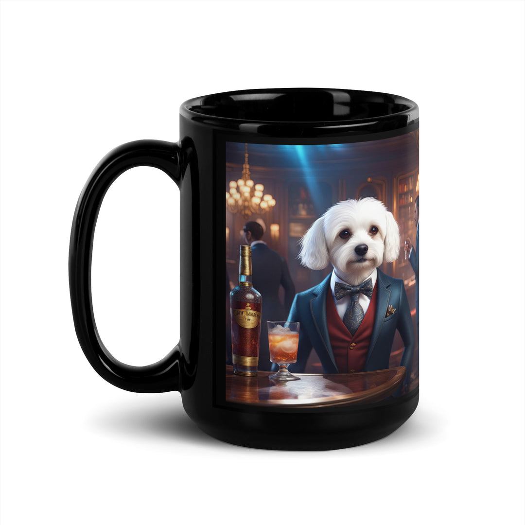 Cavachon- Black Glossy Mug v11