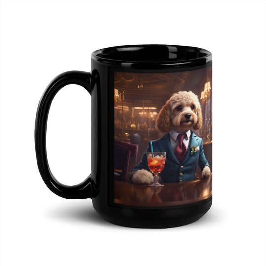 Cavapoo General- Black Glossy Mug v4