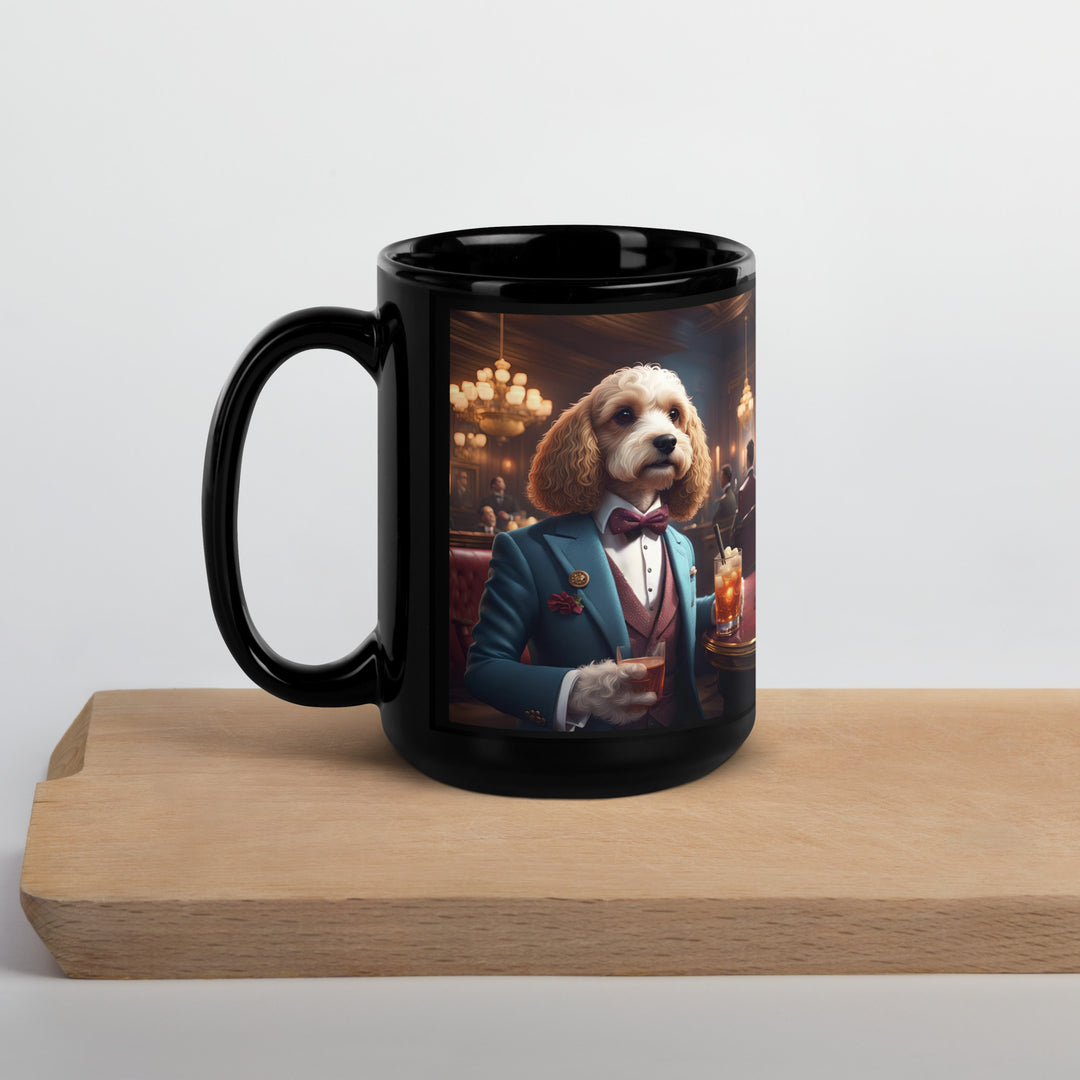 Cavapoo General- Black Glossy Mug v10