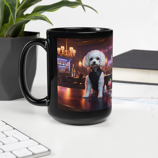 Cavapoo General- Black Glossy Mug v17