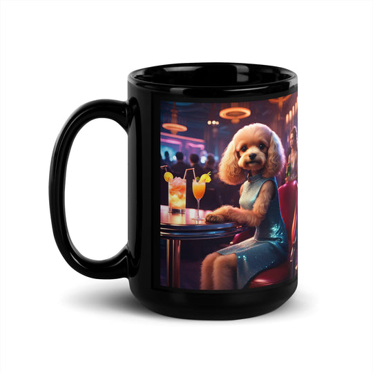 Cavapoo General- Black Glossy Mug v24