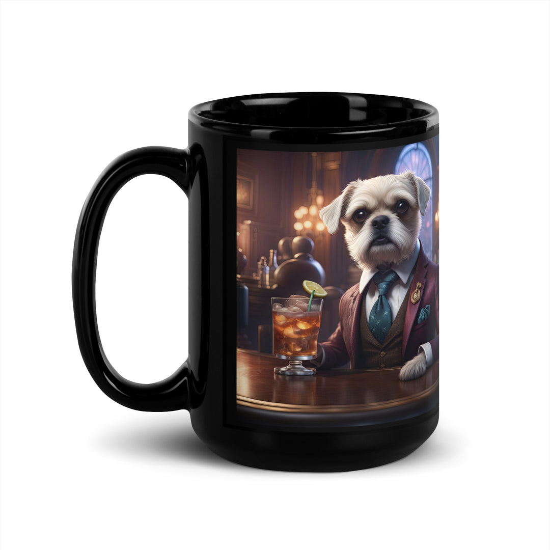 Cavapoo General- Black Glossy Mug v30