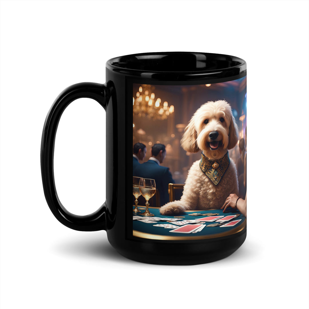 Goldendoodle- Black Glossy Mug v17