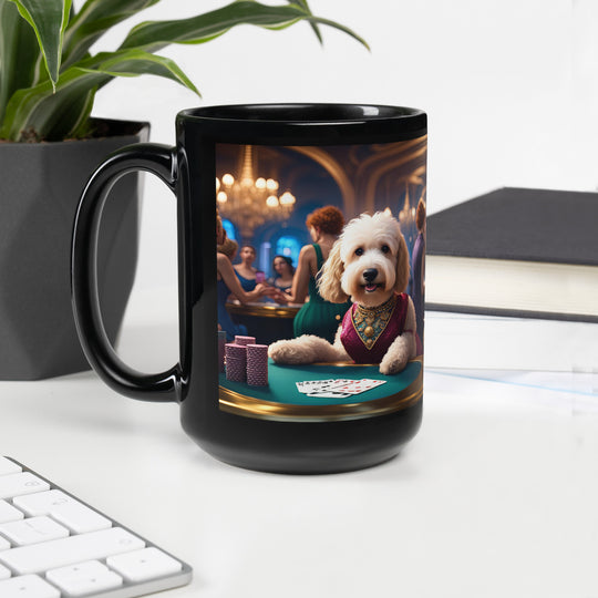 Goldendoodle- Black Glossy Mug v20