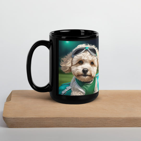 Maltipoo General- Black Glossy Mug