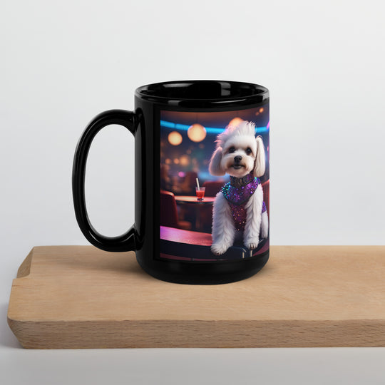 Maltipoo General- Black Glossy Mug v5