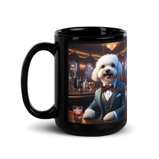 Maltipoo General- Black Glossy Mug v6