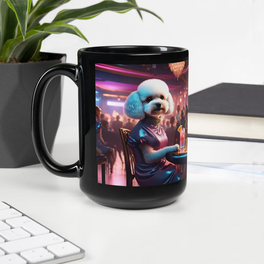 Maltipoo General- Black Glossy Mug v10