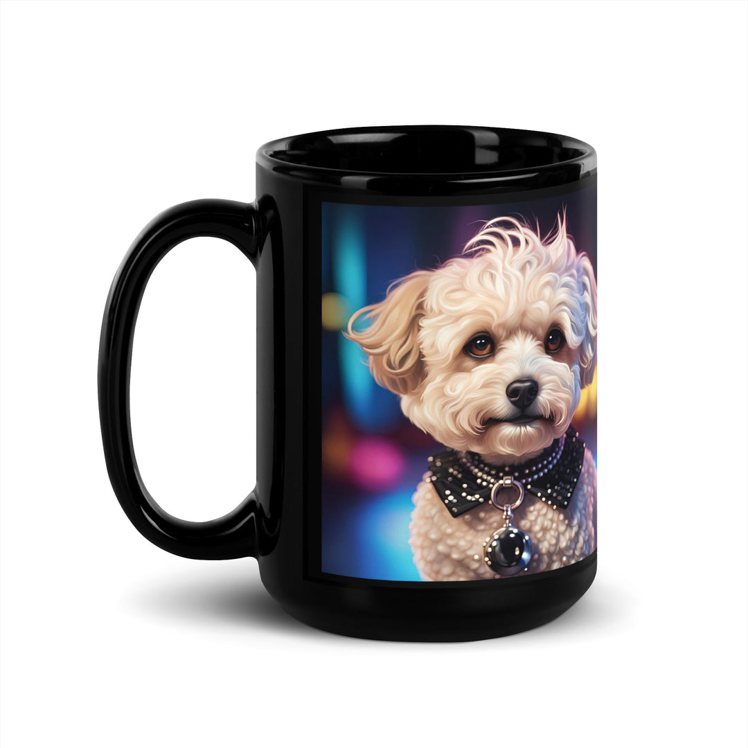 Maltipoo General- Black Glossy Mug v11