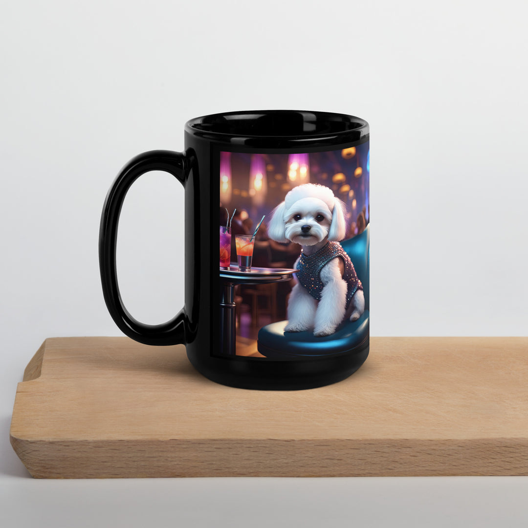 Maltipoo General- Black Glossy Mug v12