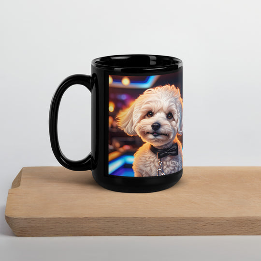 Maltipoo General- Black Glossy Mug v14