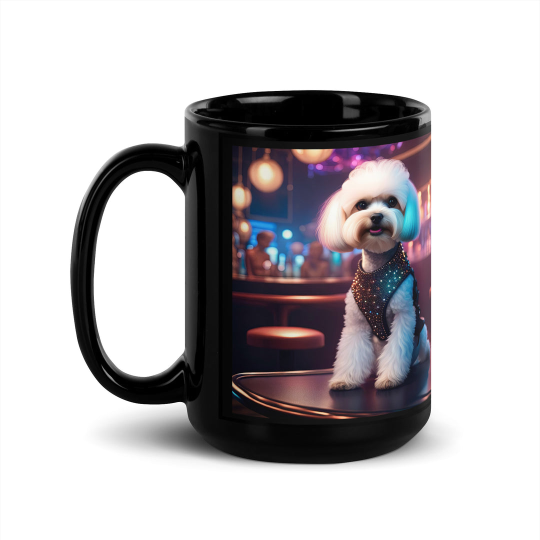 Maltipoo General- Black Glossy Mug v16