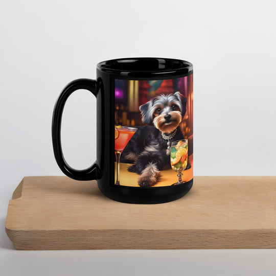 Yorkipoo General- Black Glossy Mug v8