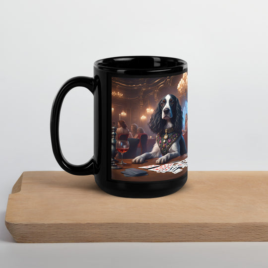 Sprocker Spaniel General- Black Glossy Mug v3