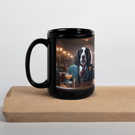 Sprocker Spaniel General- Black Glossy Mug v12