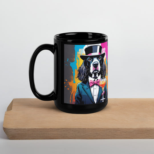 Sprocker Spaniel General- Black Glossy Mug v2