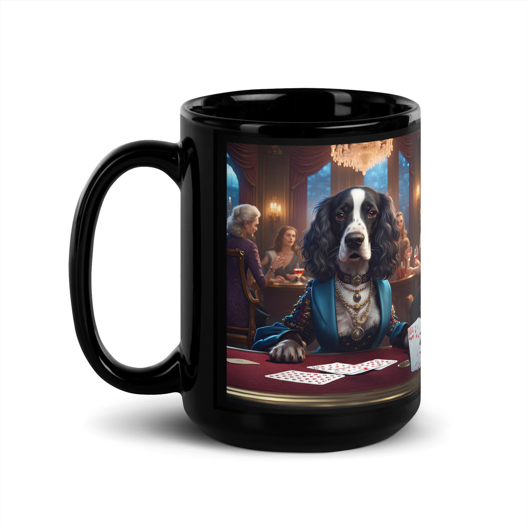 Sprocker Spaniel General- Black Glossy Mug v4