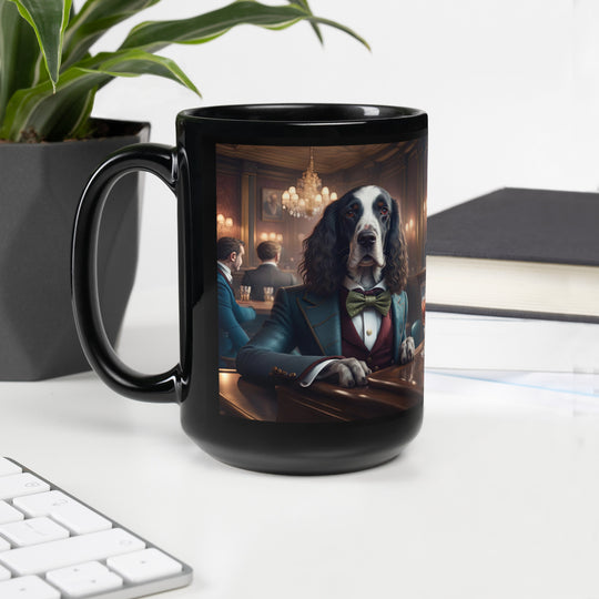 Sprocker Spaniel General- Black Glossy Mug v6