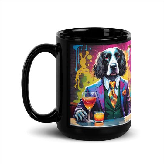 Sprocker Spaniel General- Black Glossy Mug v13