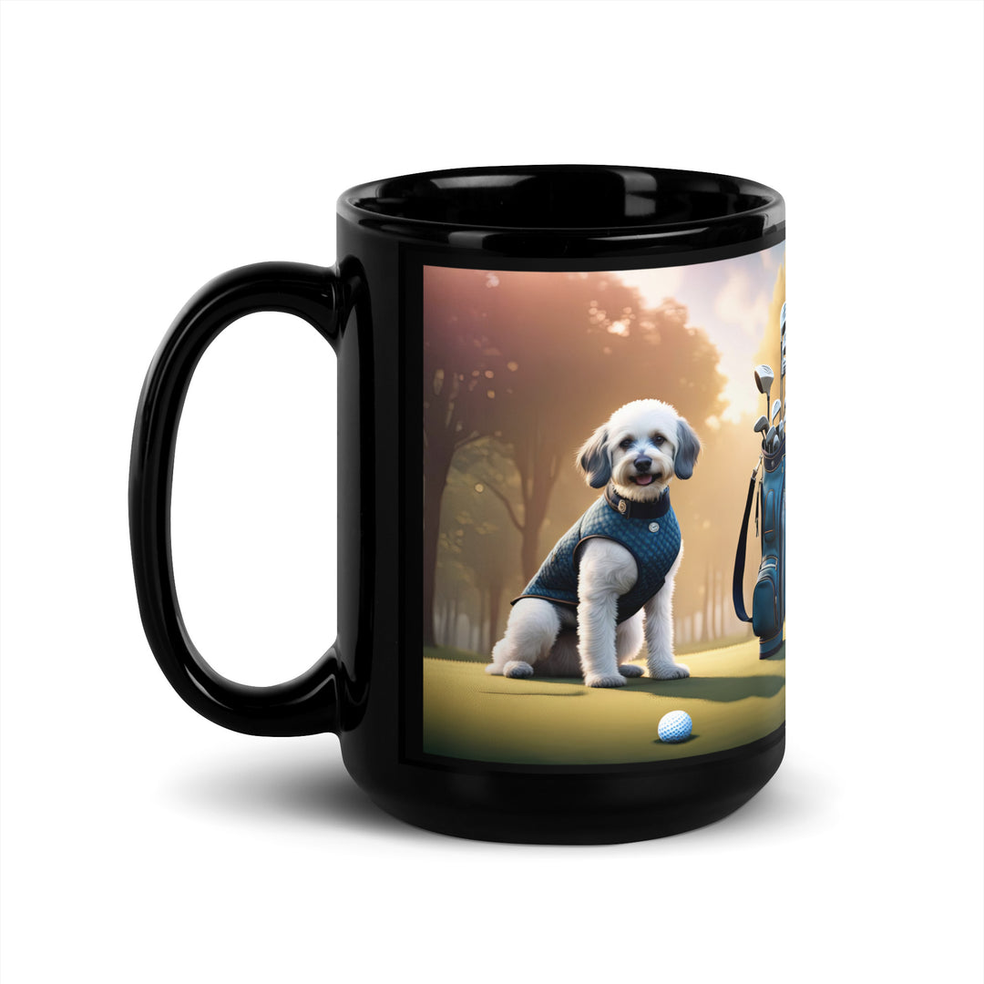 Springador Golfer- Black Glossy Mug