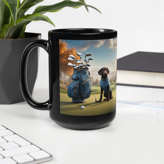 Springador Golfer- Black Glossy Mug v3