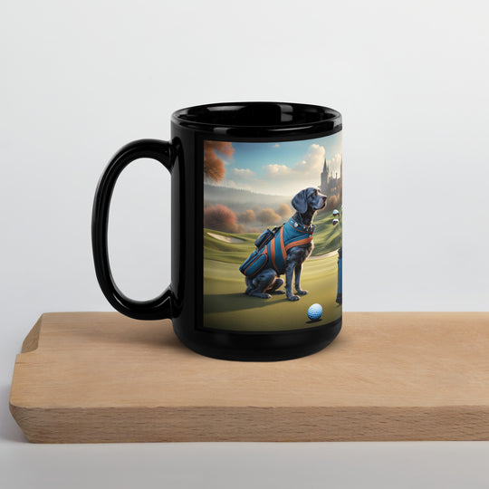 Springador Golfer- Black Glossy Mug v7