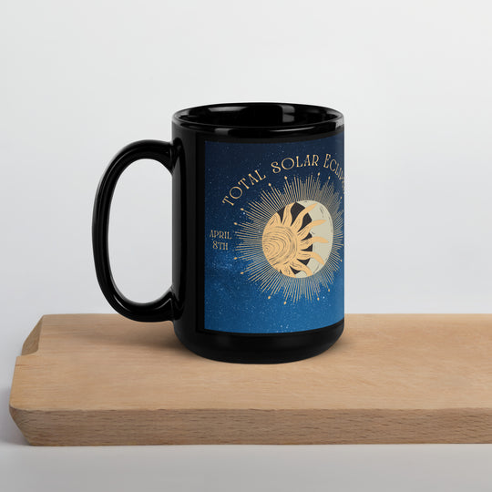 Beagle Eclipse- Black Glossy Mug