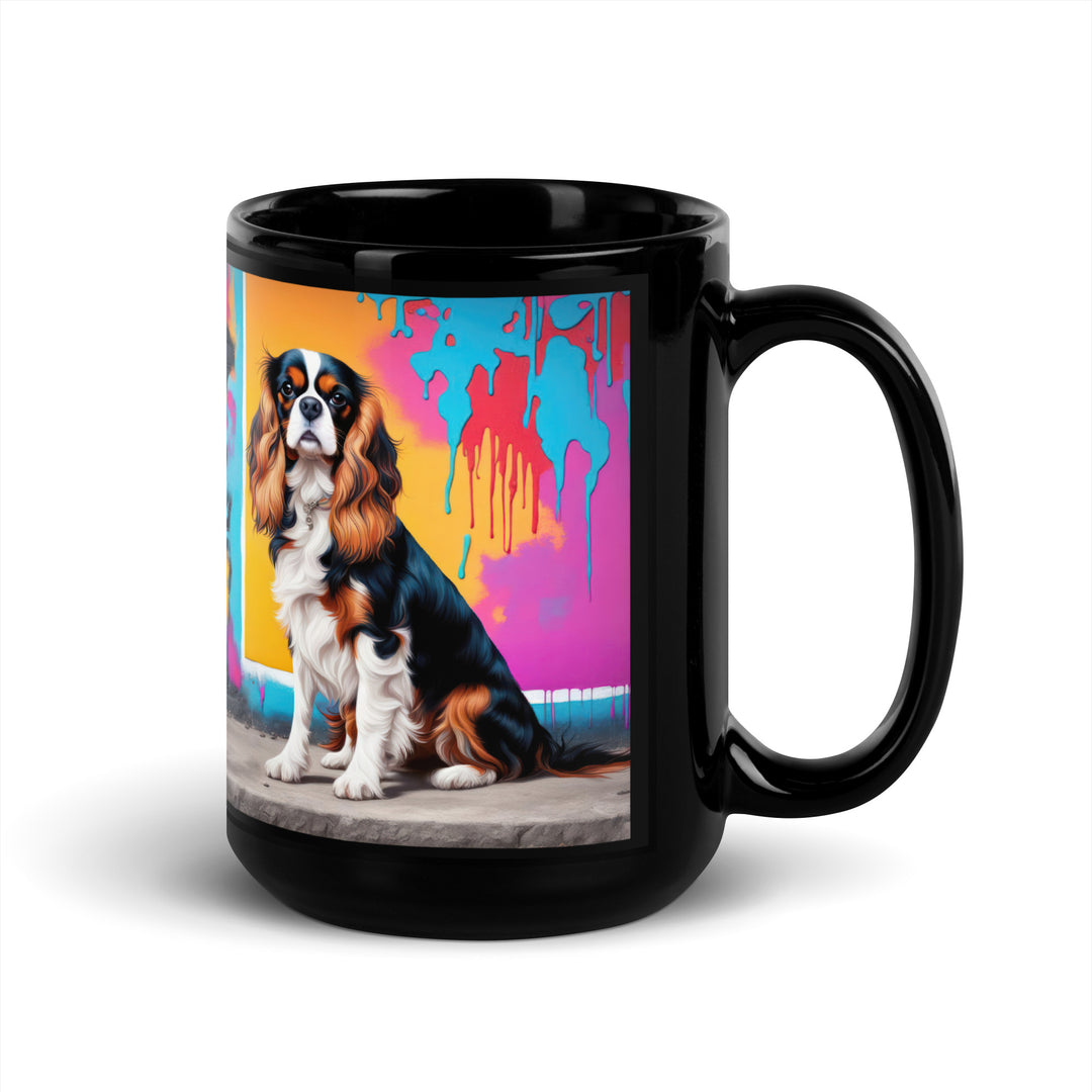 Cavalier King Charles Spaniel- Black Glossy Mug