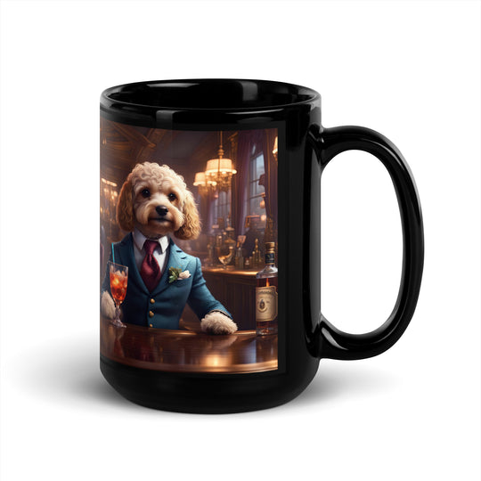 Cavapoo General- Black Glossy Mug v4