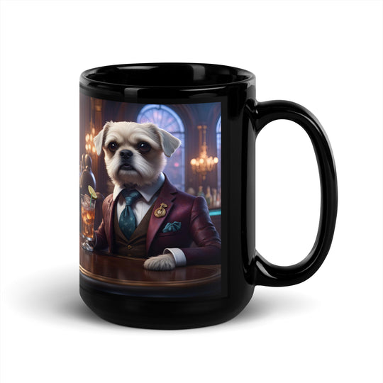 Cavapoo General- Black Glossy Mug v30