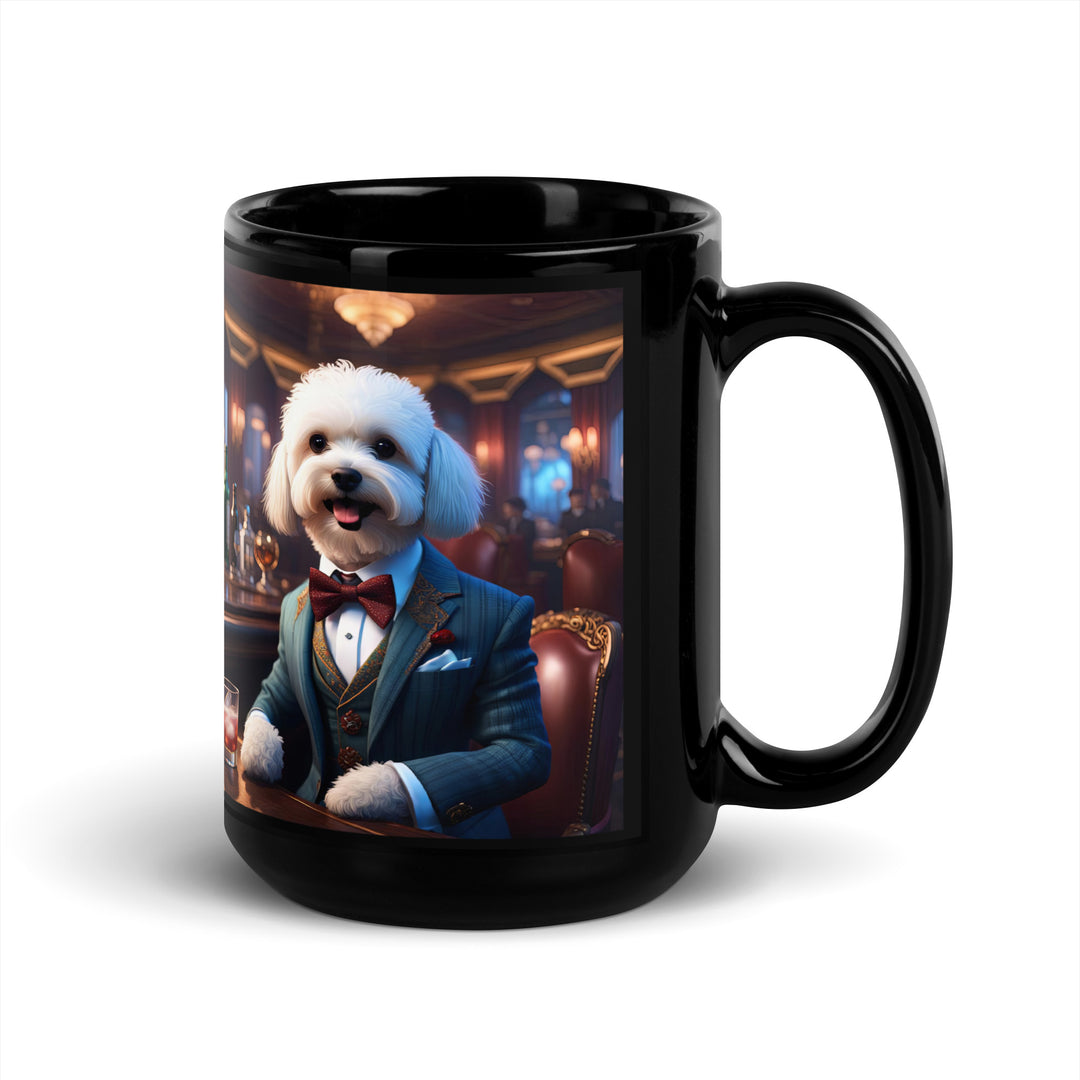 Maltipoo General- Black Glossy Mug v6