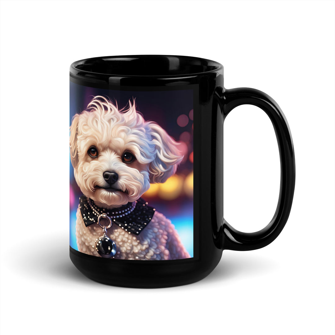 Maltipoo General- Black Glossy Mug v11